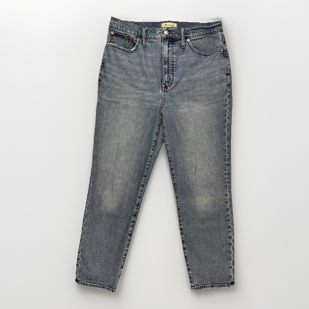 Madewell Womens The Mom Jean 30 Straight Leg Medium Wash Denim Baggy Retro